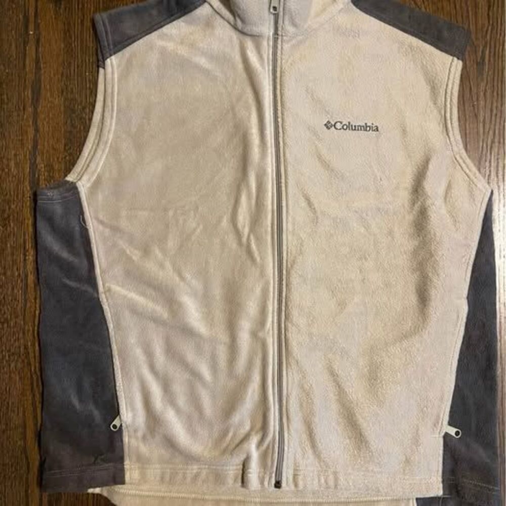 XL Columbia Men’s Fleece Vest Two tone gray